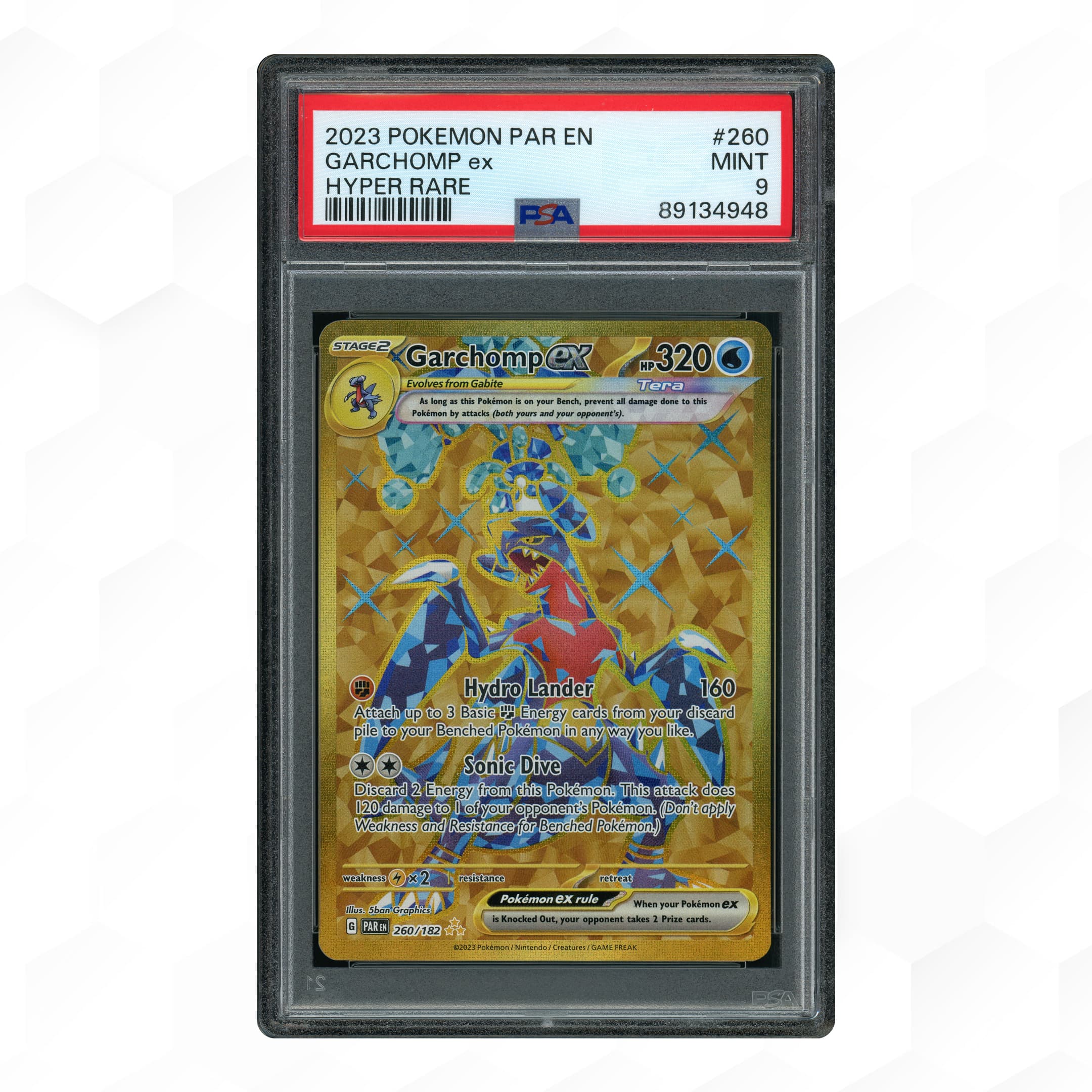2024 Palden Fates Garchomp EX #260 PSA 9